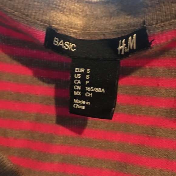 H&M Pink and Tan Striped Cardigan - Picture 4 of 4